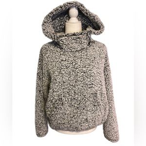 Victoria’s Secret PINK teddy bear hooded sweatshirt size S grey